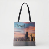 Deep Sunset Chicago Tote Bag (Voorkant)