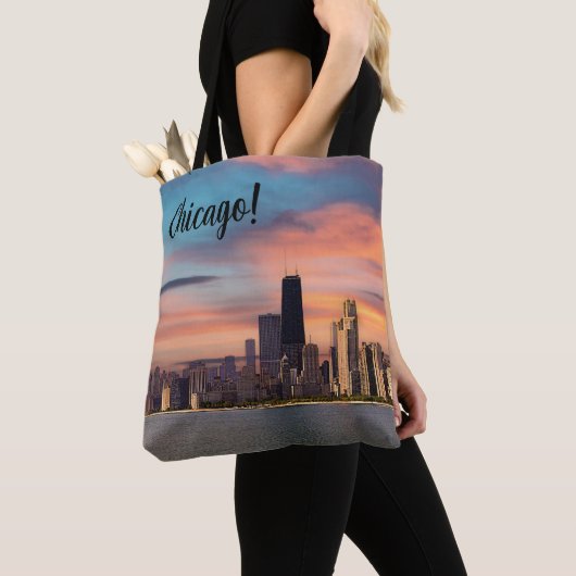 Deep Sunset Chicago Tote Bag (Dichtbij)