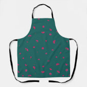 Deep Teal Japanese Deep Pink Cosmos Floral Pattern Schort (Voorkant)
