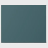 Deep Teal Solid Color Cadeaupapier (Vlak)