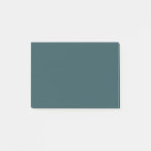 Deep Teal Solid Color Post-it® Notes (Voorkant)