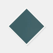 Deep Teal Solid Color Servet (Hoek)
