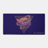 Deep Thinker - Custom Name Robot Brain Desk Mat (Voorkant)