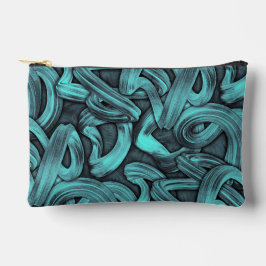 deep thought - black and teal : etui