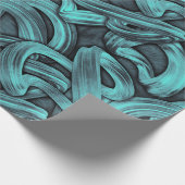 Deep Thought - Zwart en blauwgroen : Cadeaupapier (Hoek)