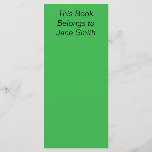 Deep Thoughts Bladwijzer Menu (Achterkant)