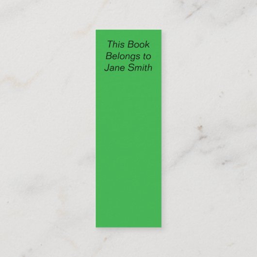 Deep Thoughts Bladwijzer Mini Visitekaartje (Achterkant)