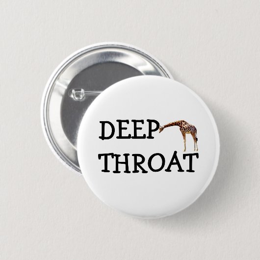 DEEP THROAT RONDE BUTTON 5,7 CM (Voorkant /achterkant)
