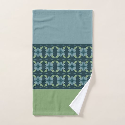 Deep Turquoise met groen Bad Handdoek (Handdoek)
