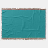 Deep Turquoise Throw Blanket Deken (Voorkant)