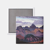 Deep Twilight, Pyrenees, c.1912-13 (olie op het pa Magneet (Voorkant / Achterkant)