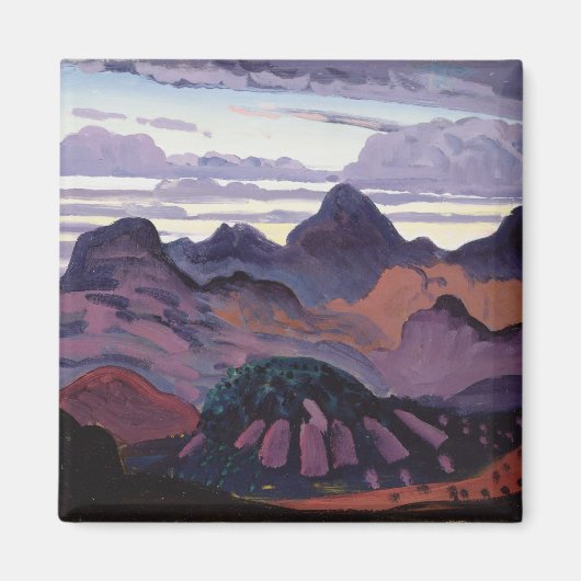 Deep Twilight, Pyrenees, c.1912-13 (olie op het pa Magneet (Voorkant)