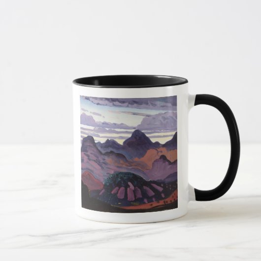 Deep Twilight, Pyrenees, c.1912-13 (olie op het pa Mok (Rechts)