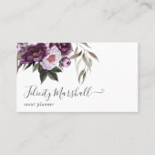 Deep Velvet Floral Visitekaartje (Voorkant)