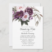 Deep Velvet Floral Vrijgezellenfeest per post Kaart (Voorkant)