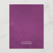 Deep Velvet Floral Wedding Guest Details Informatiekaartje (Achterkant)