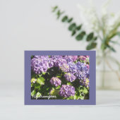 Deep Violet Hydrangeas Briefkaart (Staand voorkant)