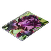 Deep Violet Iris Bloom Floral Notitieboek (Linkerzijde)