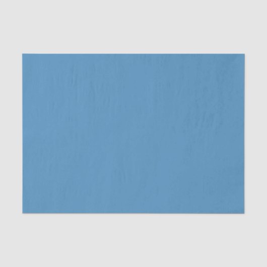 Deep Water Blue Solid Color Tissuepapier (Voorkant)