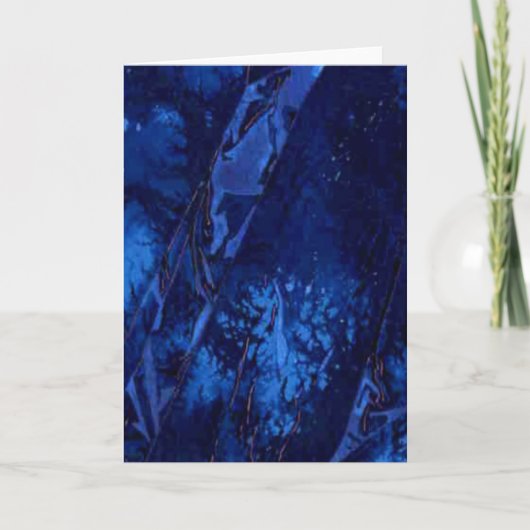 "Deep Waters #1" Abstract Wenskaart ontwerp Kaart (Voorkant)