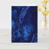 "Deep Waters #1" Abstract Wenskaart ontwerp Kaart (Gele Bloem)