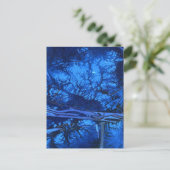 "Deep Waters #3" Abstract Design Briefkaart (Staand voorkant)