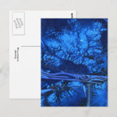 "Deep Waters #3" Abstract Design Briefkaart (Voorkant / Achterkant)