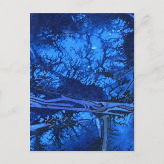 "Deep Waters #3" Abstract Design Briefkaart (Voorkant)