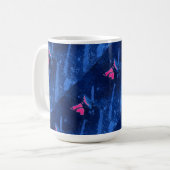 "Deep Waters #3 op Roze met een staart verbonden"  Koffiemok (Voorkant links)