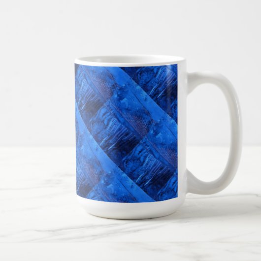 "Deep Waters #4 Getuige" Abstract ontwerp-Mok Koffiemok (Rechts)