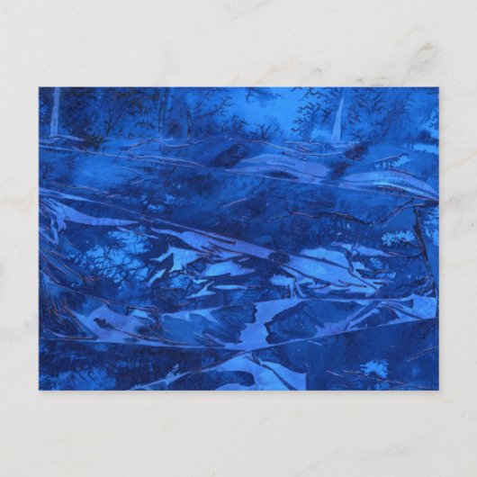 "Deep Waters #5" Abstract Design Briefkaart (Voorkant)