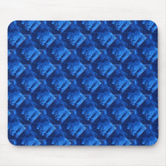 "Deep Waters 6" Gedrukt Abstract Design Mousepad Muismat (Voorkant)