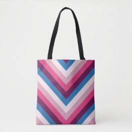 Deep Wine Chevron Tote Bag