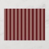 Deep Wine Old Money Striped Details Card Informatiekaartje (Achterkant)