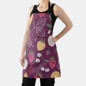 Deep Wine Paarse Fruit Schort (Insitu)