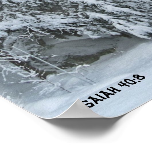 Deep Winter Christelijk Poster (Hoek)