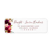 Deep Winter | Retouradreslabel Etiket (Voorkant)