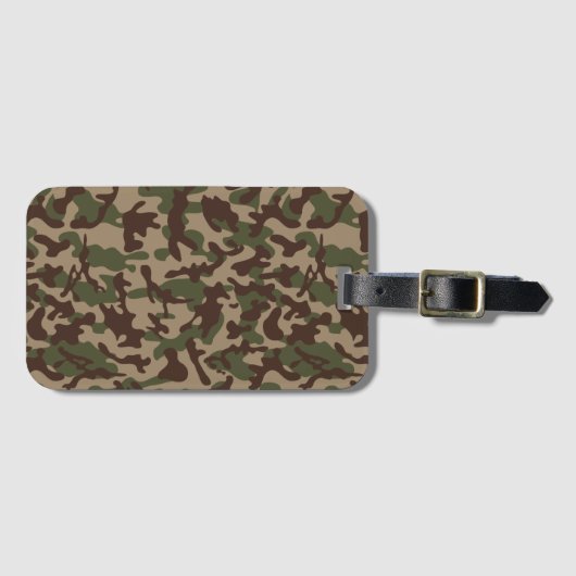 Deep Wood Camouflage Bagagelabel (Voorkant (horizontaal))