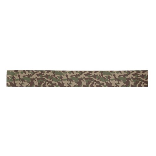 Deep Wood Camouflage Satijnen Lint (Voorkant)
