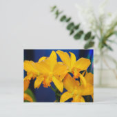 Deep Yellow Orchids Briefkaart (Staand voorkant)