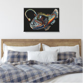 Deep Zee Angler Fish canvas print (Insitu (Slaapkamer))