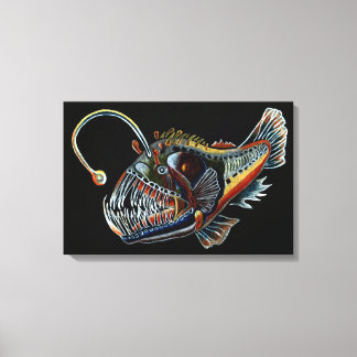 Deep Zee Angler Fish canvas print