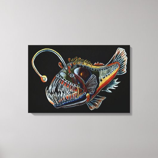 Deep Zee Angler Fish canvas print (Voorkant)