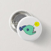 Deep Zee Anglerfish Badge Ronde Button 3,2 Cm (Voorkant /achterkant)