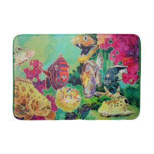 Deep Zee Beauties Tropical Fish Rug Mat
