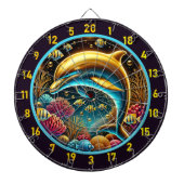 Deep Zee Bliss Dolphin Dartboard Dartbord (Voorkant)