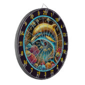 Deep Zee Bliss Dolphin Dartboard Dartbord (Voorkant Links)