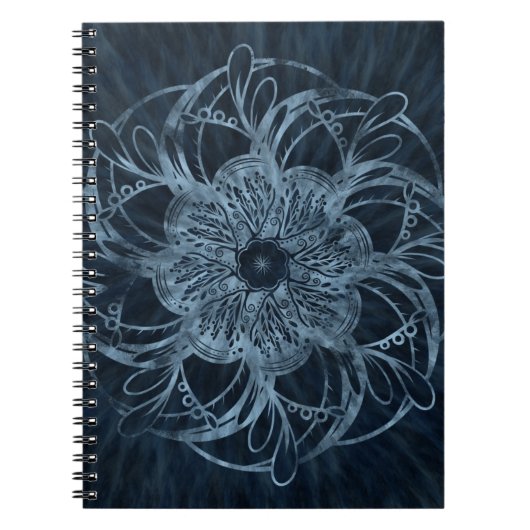 Deep Zee Blue Mandala Notitieboek (Voorkant)