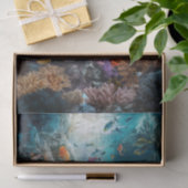 Deep Zee Coral Fantasy, Tropische onderwaterdromen Tissuepapier (Geschenk)