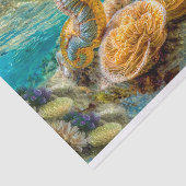 Deep Zee Corral, fantasievolle zeepaarddromen Tissuepapier (Detail)